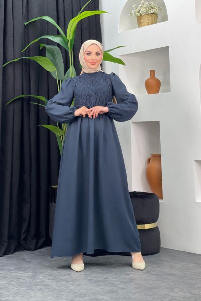 New Şans Elbise Koyu Lacivert