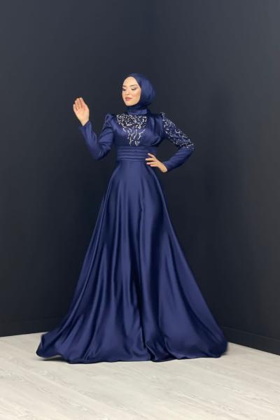 Nezaket Abiye Lacivert