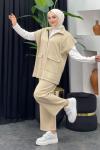 Oscar Pantolonlu Yelekli Takım Gold