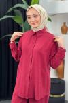 Özün Pantolonlu Takım Bordo