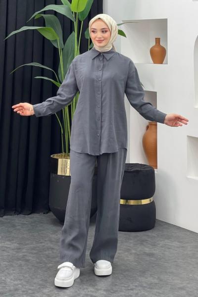 Özün Pantolonlu Takım Gri