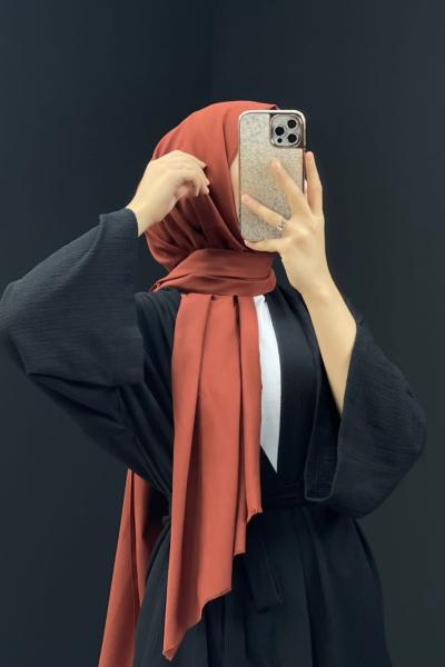 Pamuklu Koton Şal Kiremit