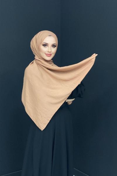 Pamuklu Kumaş Şal Sıcak Kahve