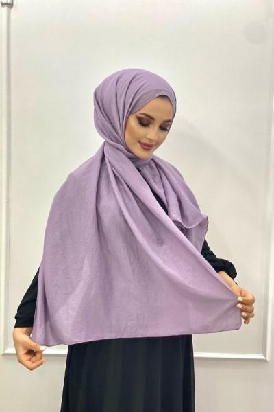 Pamuklu Kumaş Şal Lila