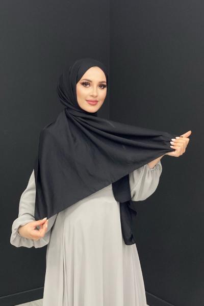 Pamuklu Kumaş Şal Siyah