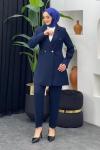 Plaza Ceket Pantolonlu Takım Lacivert