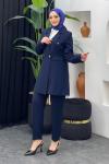 Plaza Ceket Pantolonlu Takım Lacivert