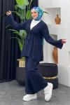 Rio Merserize Pantolonlu Takım Lacivert