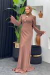 Roseline Saten Abiye Sütlü Kahve