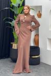 Roseline Saten Abiye Sütlü Kahve