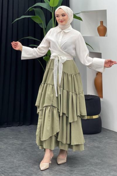 Rüzgar Etek Fıstık Yeşili