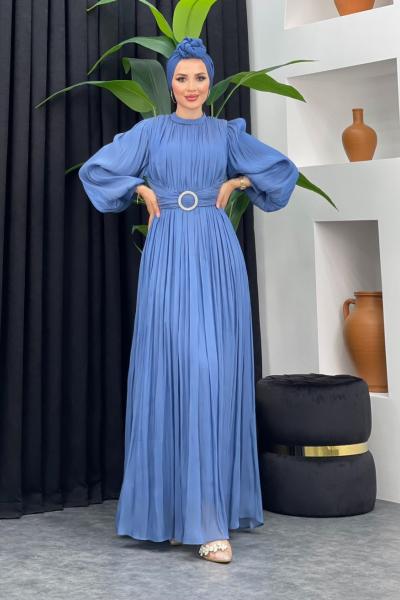 Saadet Abiye İndigo Mavisi