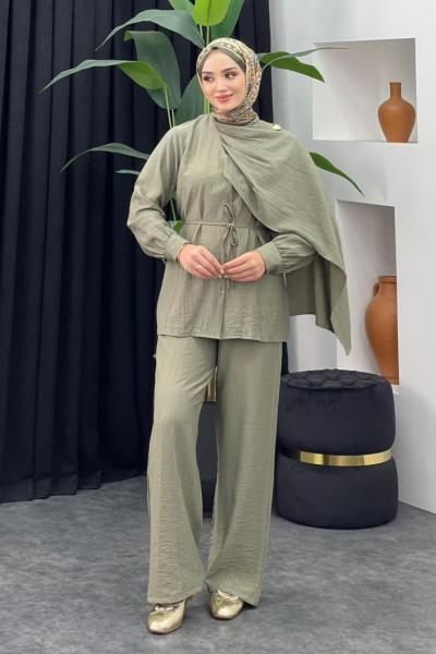 Samsun Pantolonlu Takım Mint Yeşili