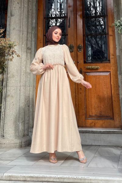 Şans Elbise Bej
