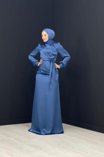 Sare Abiye İndigo Mavisi