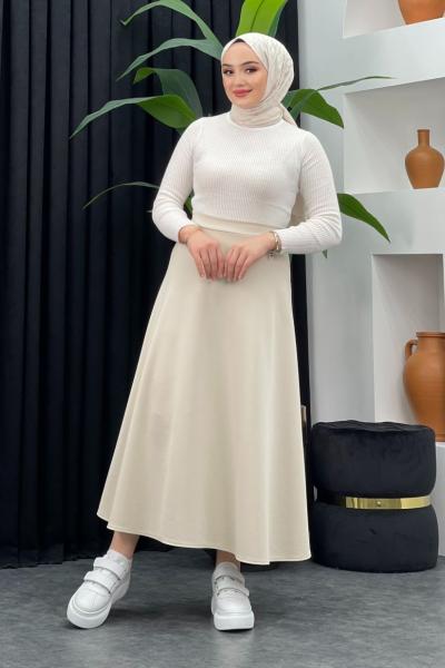 Scuba Dalgıç Etek Taş Rengi