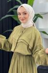 Selin Etekli Takım Yağ Yeşili