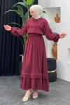 Selin Etekli Takım Bordo