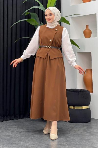 Senem Etekli Takım Kahverengi