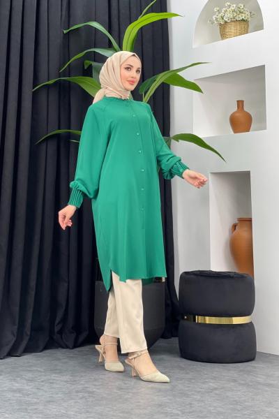 Serap Gömlek Tunik Yeşil