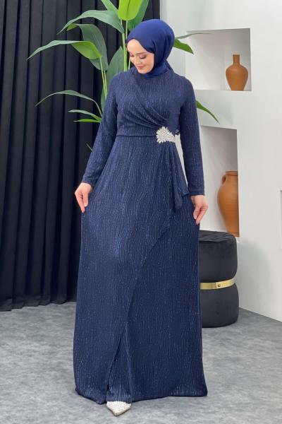 Serçe Abiye Lacivert