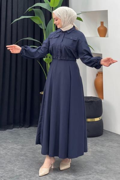 Sevda Etekli Takım Lacivert