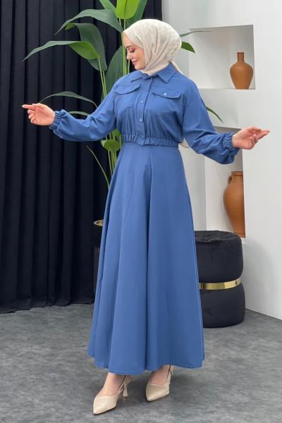 Sevda Etekli Takım İndigo Mavisi