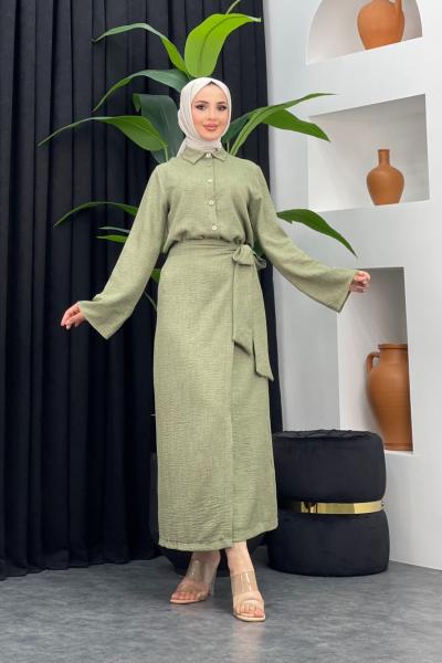 Sevil Etekli Takım Fıstık Yeşili