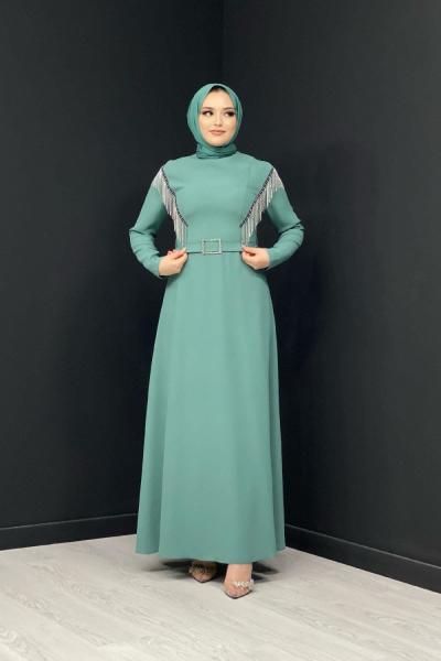 Şimal Abiye Mint Yeşili