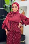 Şölen Abiye Bordo