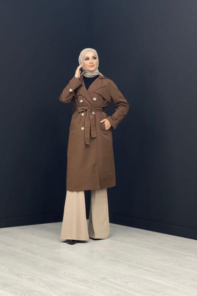 Sonbahar Trenç Kahverengi