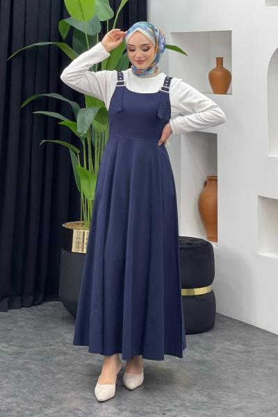 Sülfür Gabardin Jile Lacivert