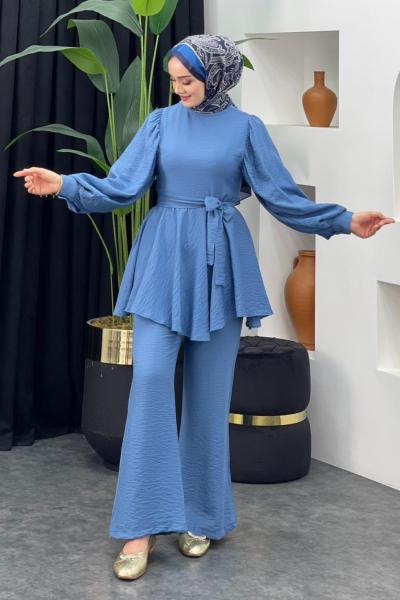 Tanya Pantolonlu Takım İndigo Mavisi