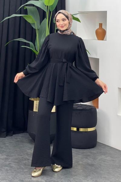 Tanya Pantolonlu Takım Siyah