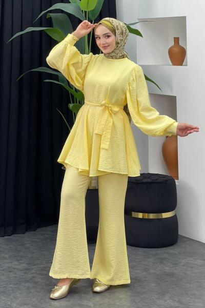 Tanya Pantolonlu Takım Sarı