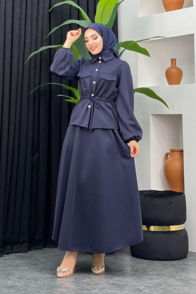 Tarz Scuba Etekli Takım Lacivert