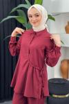 Uğur Pantolonlu Takım Bordo