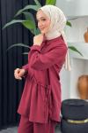 Uğur Pantolonlu Takım Bordo