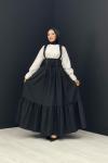 Vintage Elbise Siyah