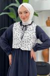 Yasemin Elbise Lacivert