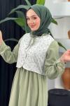 Yasemin Elbise Fıstık Yeşili