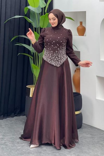 Yüsra Abiye Kahverengi