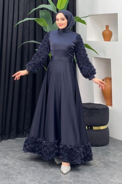 Zarif Abiye Lacivert