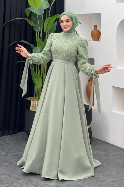 Zilan Abiye Fıstık Yeşili