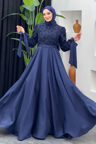 Zilan Abiye Lacivert