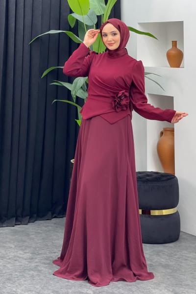 Zümra Abiye Bordo